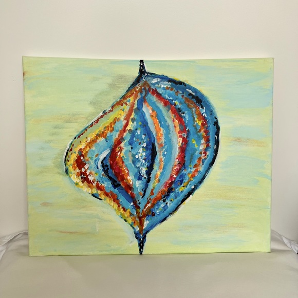 💙 Original acrylic painting, abstract, sold by the artist. 16” x 20” - Picture 4 of 6